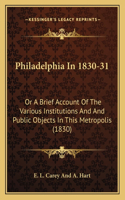 Philadelphia In 1830-31