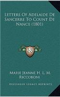 Letters of Adelaide de Sancerre to Count de Nance (1801)