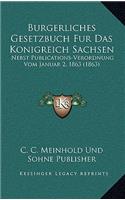 Burgerliches Gesetzbuch Fur Das Konigreich Sachsen