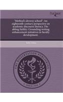 Method's Drowsy School: An Eighteenth-Century Perspective on Academic Discourse Literacy