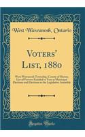 Voters' List, 1880