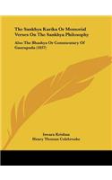 The Sankhya Karika Or Memorial Verses On The Sankhya Philosophy