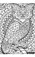 Wise Old Owl - A Color Your Cover Journal