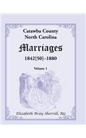 Catawba County, North Carolina Marriages, 1842[50] -1880