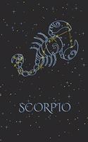 Notebook - Zodiac Sign Scorpio: Horoscope Notepad, Astrology Journal, Diary, 120 Pages, blanc Dot Grid, 6" x 9"