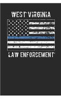 West Virginia Law Enforcement: Blank Lined Notebook for West Virginia Law Enforcement - 6x9 Inch - 120 Pages