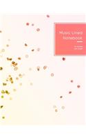 Music Lined Notebook 10 staves per page