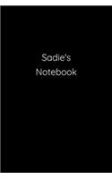 Sadie's Notebook: Notebook / Journal / Diary - 6 x 9 inches (15,24 x 22,86 cm), 150 pages.