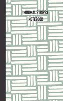 minimal stripes notebook