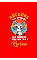 RACOONS ARE AWESOME I AM AWESOME THEREFORE I AM A Racoon