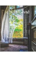 Schreibwerk: Schneeflocken Matrix - XXL Planer Notizbuch (Größe: 8,5x 11 Zoll) für das kreative Schreiben und die Entwicklung komplexer Storys