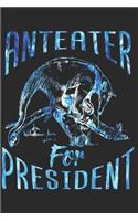 Ameisenbär Notizbuch: Ameisenbär Notizbuch die Perfekte Geschenkidee für Tierliebhaber und Ameisenbär Freunde. Das Taschenbuch hat 120 weiße Seiten mit Punktraster die di