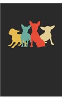 Chihuahua Retro: Chihuahuas Notebook, Blank Lined (6" x 9" - 120 pages) Animal Themed Notebook for Daily Journal, Diary, and Gift
