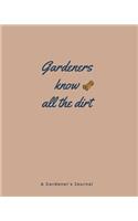 Gardener's Log Book: The perfect journal for recording all your gardening activities, projects and ideas.: Garden Grid Plan, Plant Record Pages, Gardening Gift, 8"x10", 