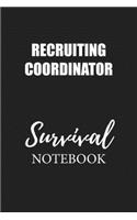 Recruiting Coordinator Survival Notebook: Small Undated Weekly Planner for Work and Personal Everyday Use Habit Tracker Password Logbook Music Review Playlist Diary Journal