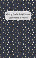 Weekly Productivity Planner, Goal Tracker & Journal