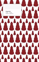 Christmas Trees Composition College Ruled Book (7.44 x 9.69) 200 pages V4