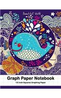 Graph Paper Notebook 1/2 inch Squares Graphing Paper