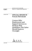 Special Minimum Wage Program