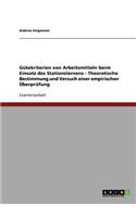 Gutekriterien Von Arbeitsmitteln Beim Einsatz Des Stationslernens - Theoretische Bestimmung Und Versuch Einer Empirischen Uberprufung