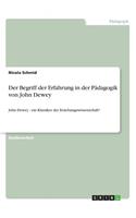 Der Begriff der Erfahrung in der Pädagogik von John Dewey: John Dewey - ein Klassiker der Erziehungswissenschaft?