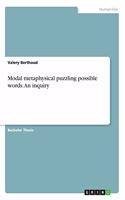 Modal metaphysical puzzling possible words. An inquiry