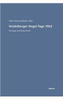 Heidelberger Hegel-Tage 1962