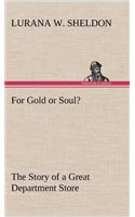 For Gold or Soul? The Story of a Great Department Store