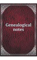 Genealogical notes: (English)