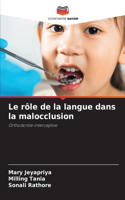 rôle de la langue dans la malocclusion