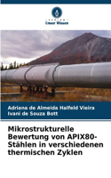 Mikrostrukturelle Bewertung von APIX80-Stählen in verschiedenen thermischen Zyklen
