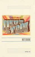 Vintage Lined Notebook Greetings from New York City
