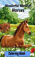 Wonderful World of Horses Coloring Book