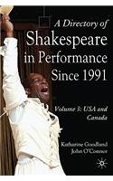 Directory of Shakespeare in Performance Since 1991