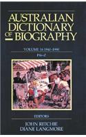 Australian Dictionary of Biography V16