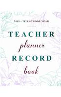 Teacher Planner Record Book