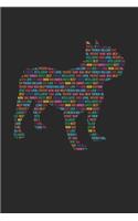 French Bulldog Notebook 'Word Cloud' - Gift for French Bulldog Lovers - French Bulldog Journal: Medium College-Ruled Journey Diary, 110 page, Lined, 6x9 (15.2 x 22.9 cm)