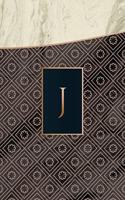 Monogram J Journal: Blank Notebook Diary Pad