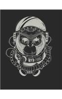 Chimpanzee Astronaut - Blank Lined Notebook
