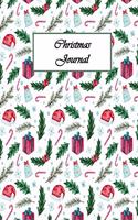 Christmas Journal: Pretty seasonal patterned notebook journal to write in. Ideal stocking filler.