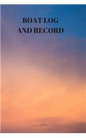 Boat Log and Record: Boating Trip Record and Expense Tracker