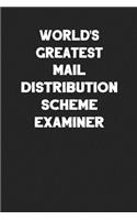 World's Greatest Mail Distribution Scheme Examiner: Blank Lined Composition Notebook Journals to Write in