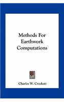 Methods for Earthwork Computations
