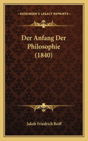 Anfang Der Philosophie (1840)
