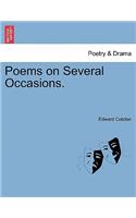 Poems on Several Occasions.