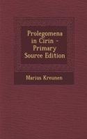 Prolegomena in Cirin - Primary Source Edition