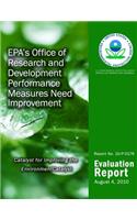 EPA's Office of Research and Development Performance Measures Need Improvement