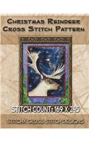 Christmas Reindeer Cross Stitch Pattern: (English)