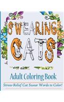 Swearing Cats Adult Coloring Book