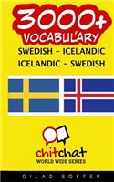 3000+ Swedish - Icelandic Icelandic - Swedish Vocabulary